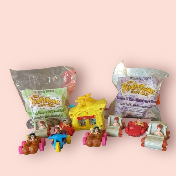 Vintage 1994 McDonalds Happy Meal Hanna Barbera The Flintstones Collection