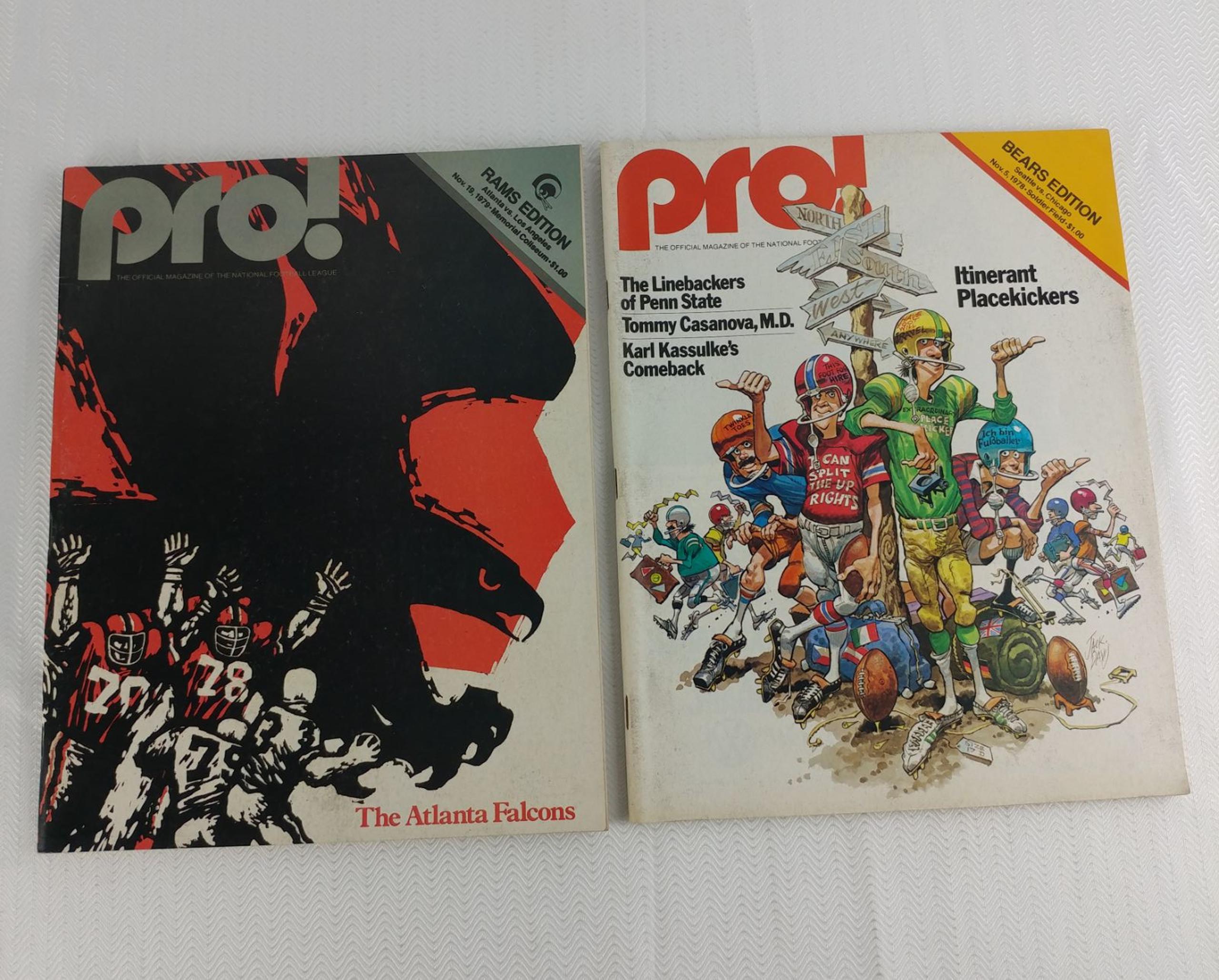 1978, 1979 NFL Pro! Game Magazines