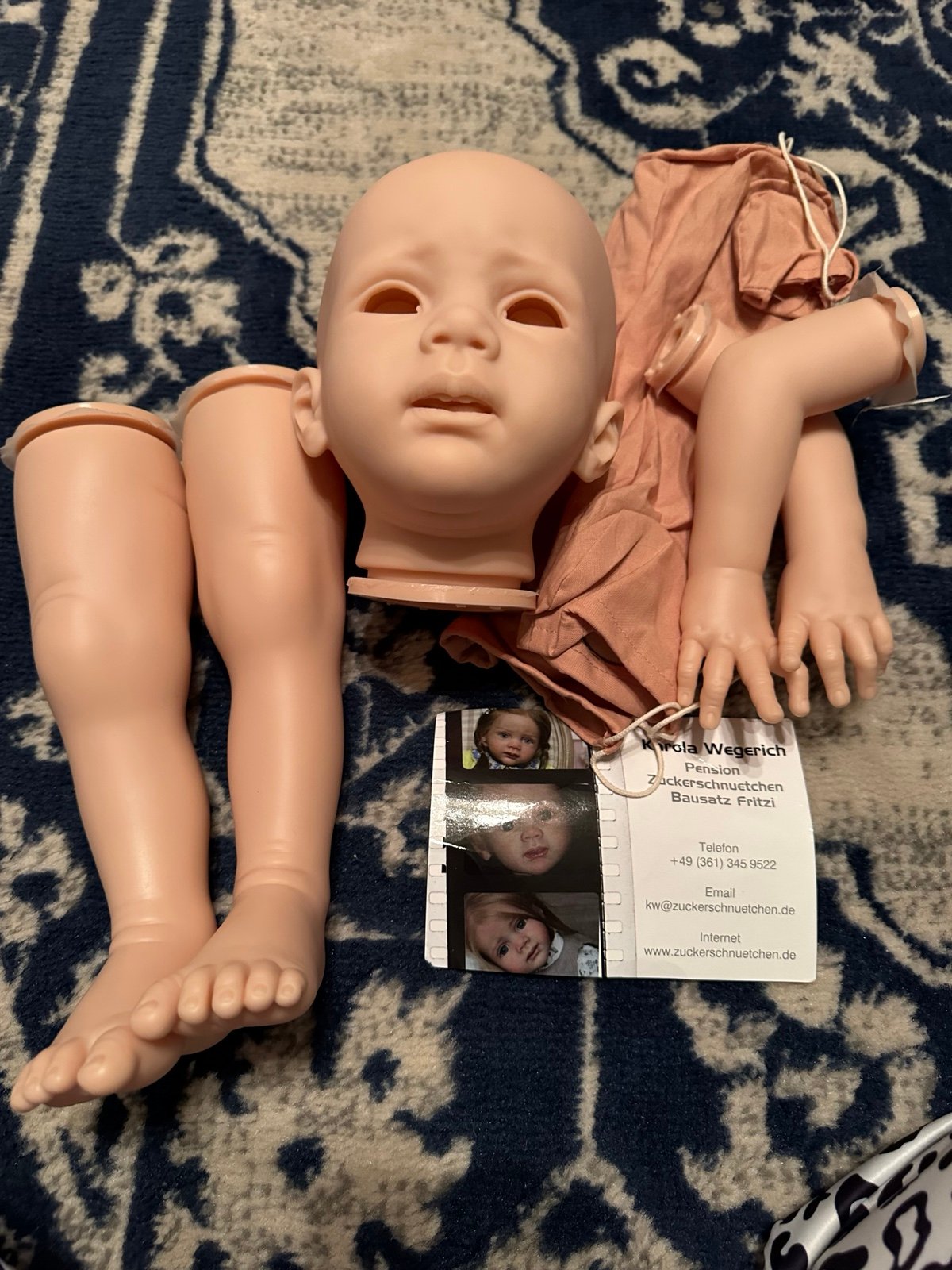 SOLE Fritzi by Karola Wegerich Doll Kit ~ REBORN DOLL SUPPLIES