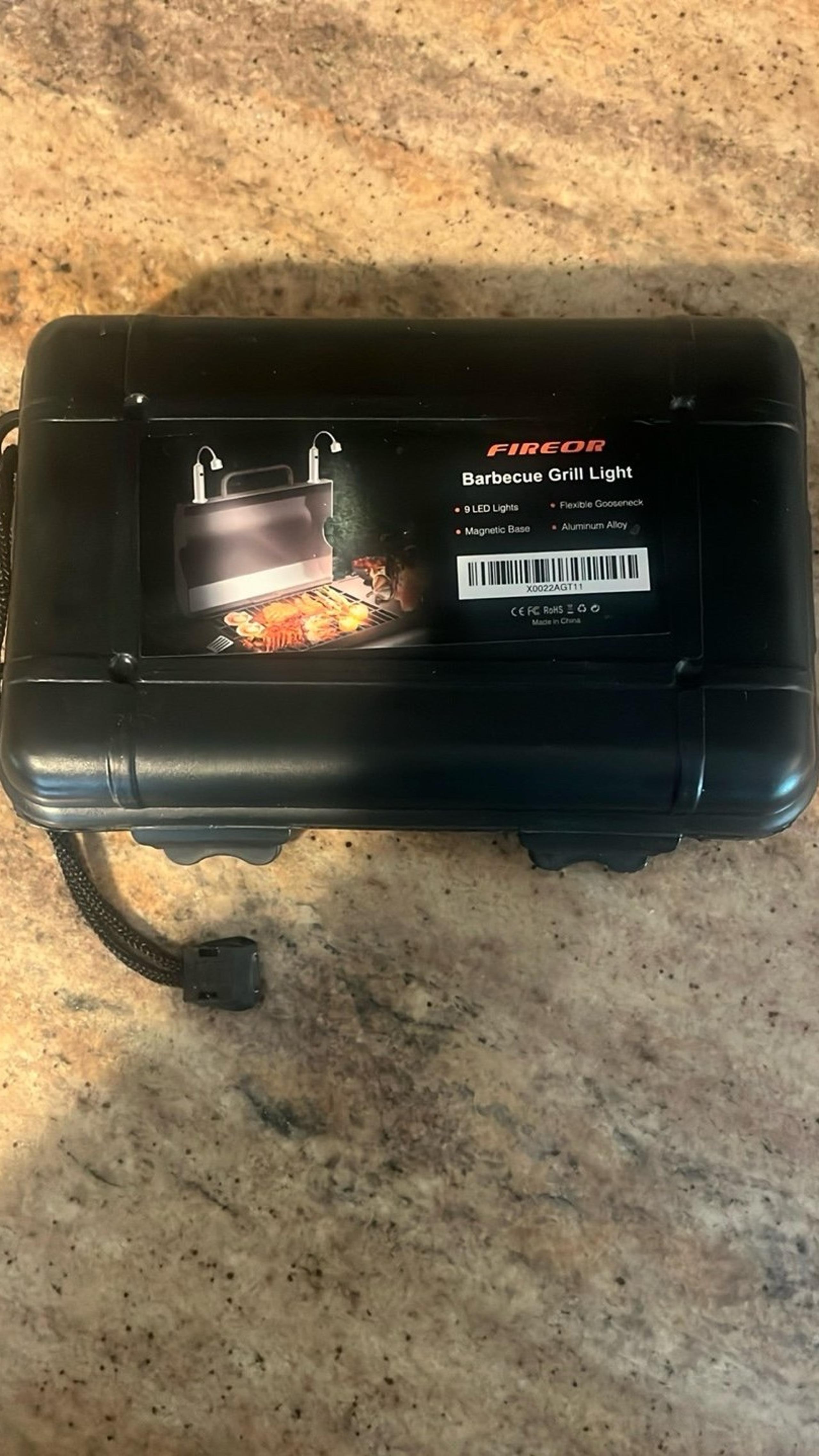 NWT 2 Silver LED Magnetic BBQ Lights for Outdoor Grilling/Camping.