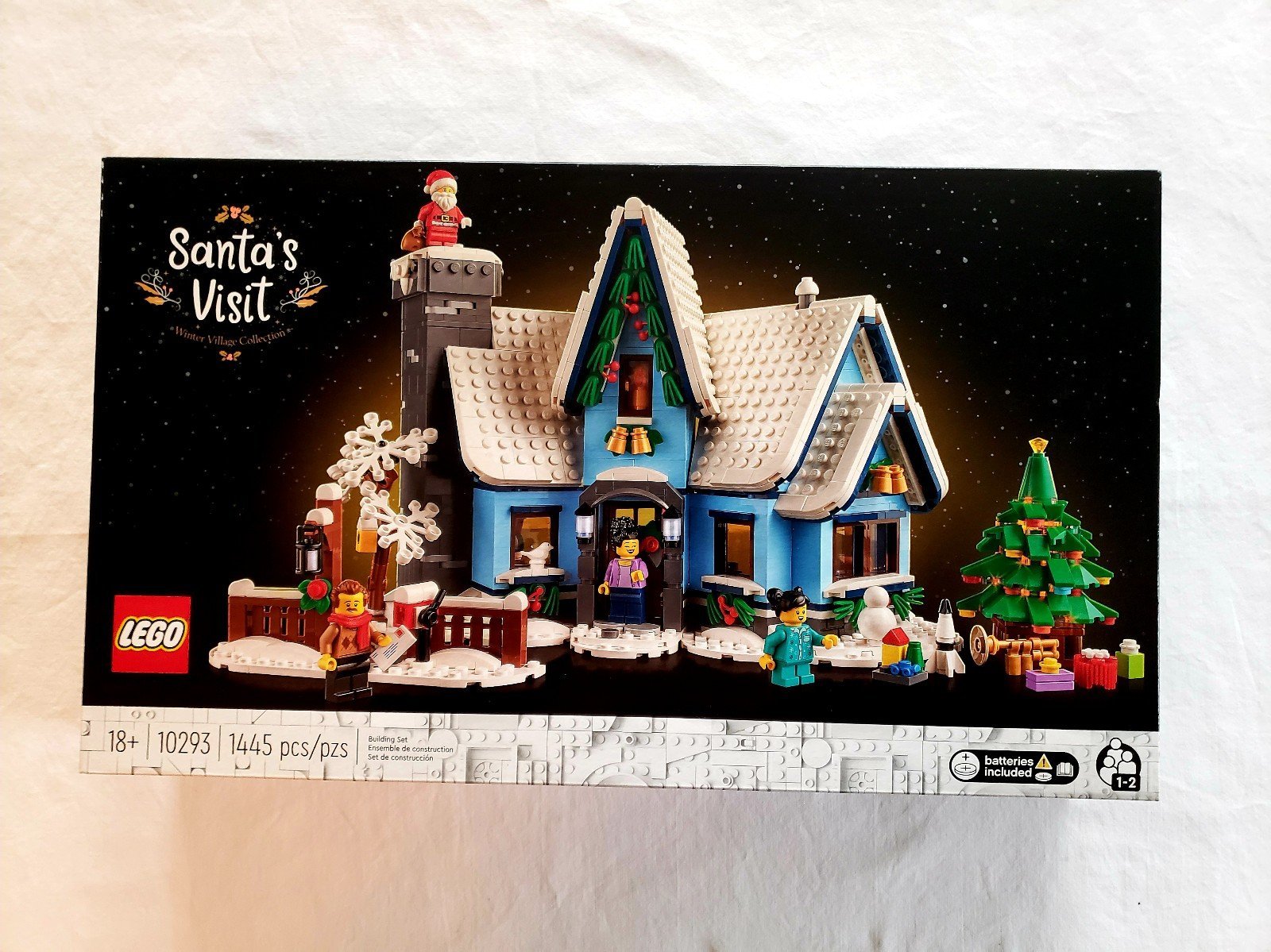 LEGO 10293 Santa's Visit New Sealed In Original Box 1445 Pcs Retired Set