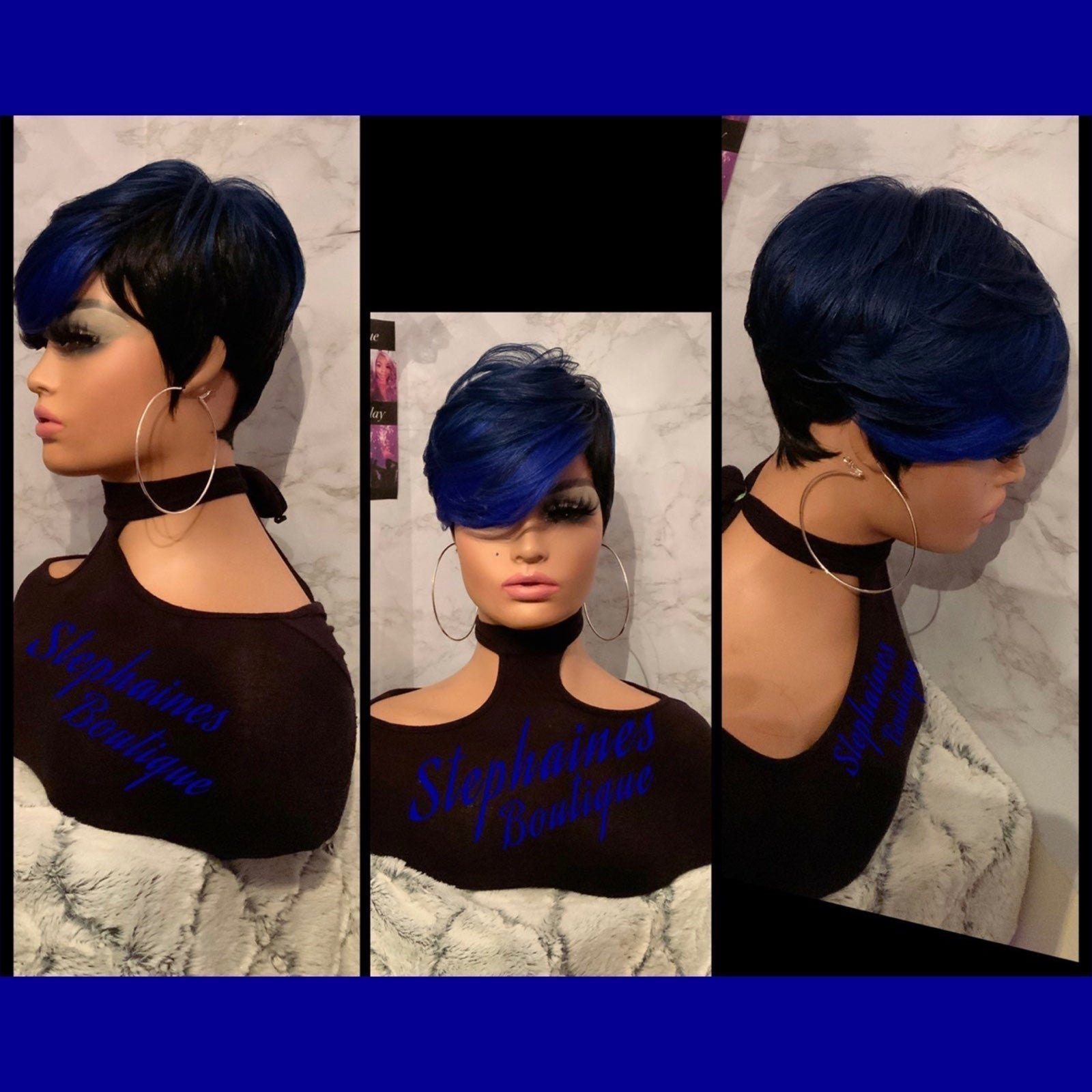 Human Hair Blended Lace Front Wig