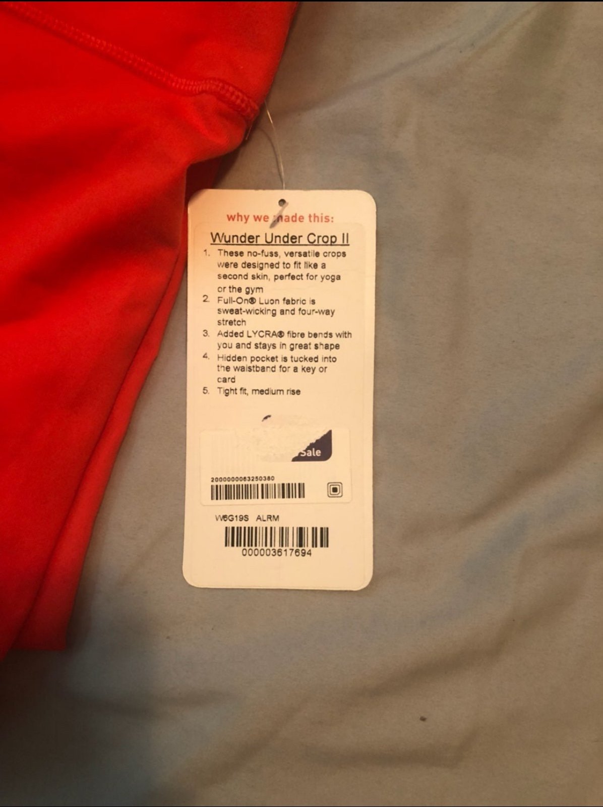 Lululemon wonder under Crop 2
