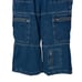 The Ragged Priest Jeans Cargo Super Sweeper Wide Leg Blue White Women's Size 30