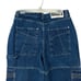 The Ragged Priest Jeans Cargo Super Sweeper Wide Leg Blue White Women's Size 30