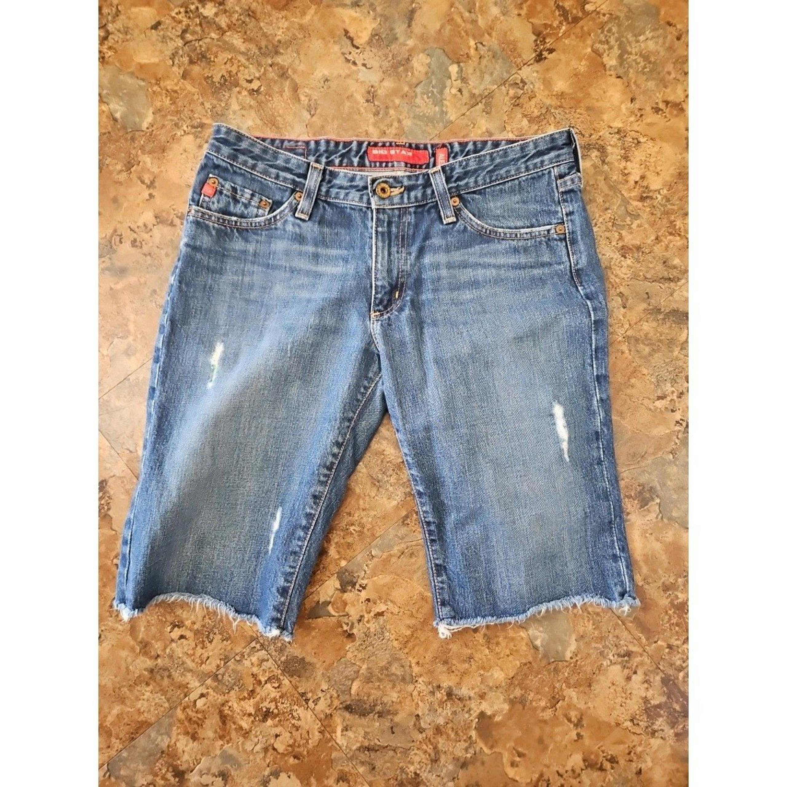 Alexis Denim Shorts Womens Size 29 Distressed - Big Star