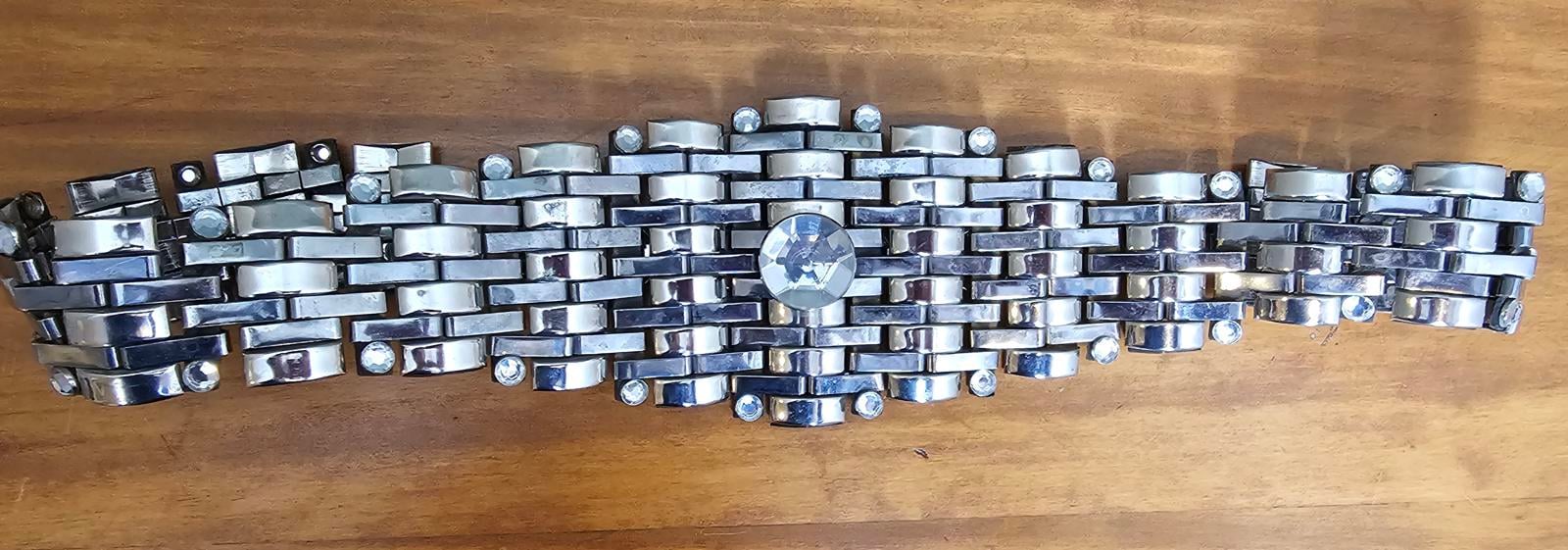 Jose Cotel Belt Womens Couture Metal Stones 1985