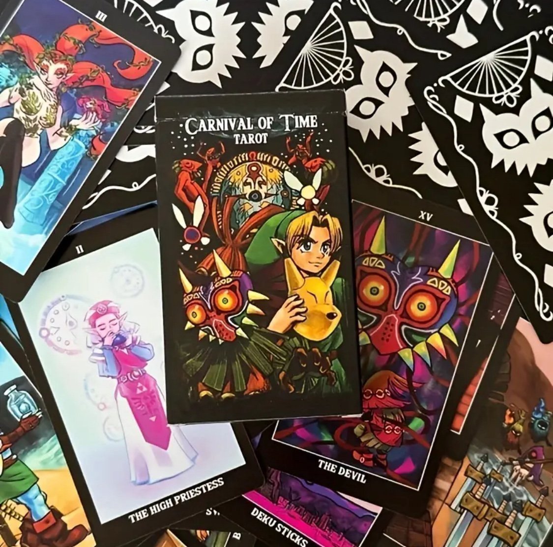 Link Legend of Zelda Carnival of Time Tarot Deck Ocarina Majora Mask 78CardsNew