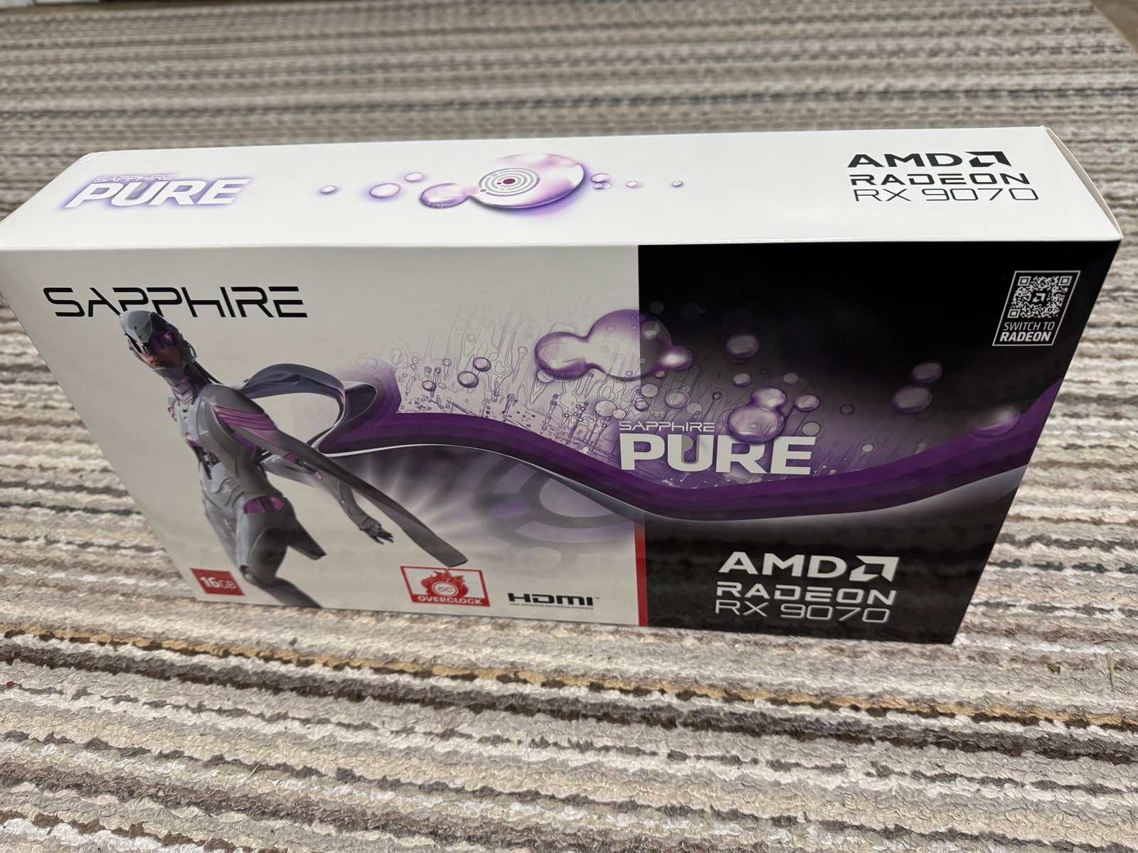 SAPPHIRE PURE Radeon RX 9070 16GB GDDR6 PCI Express 5.0 x16 ATX Graphics Card