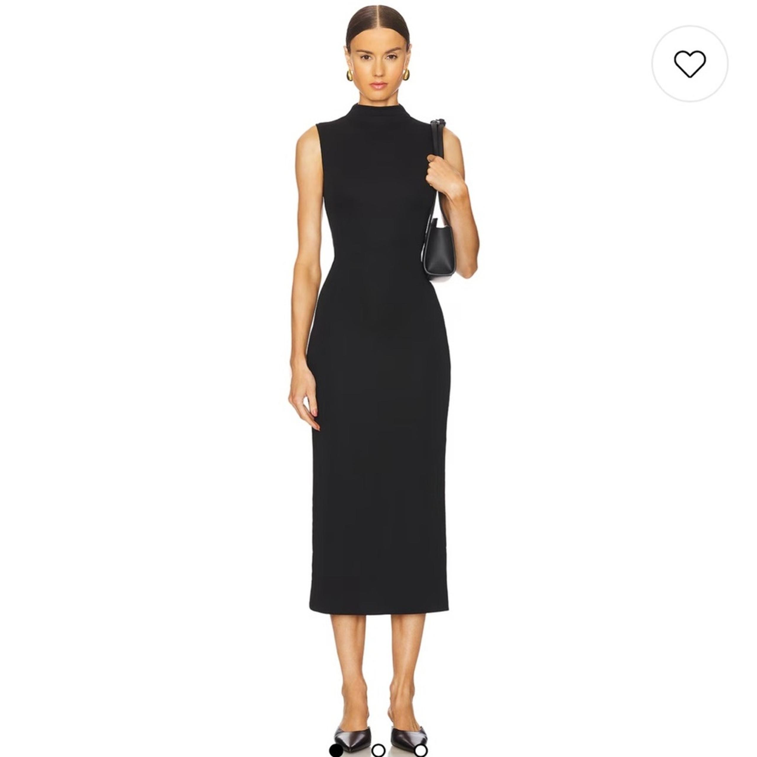 L'Academie by Marianna Belmore Midi Dress in Black NWT $200 Size Small