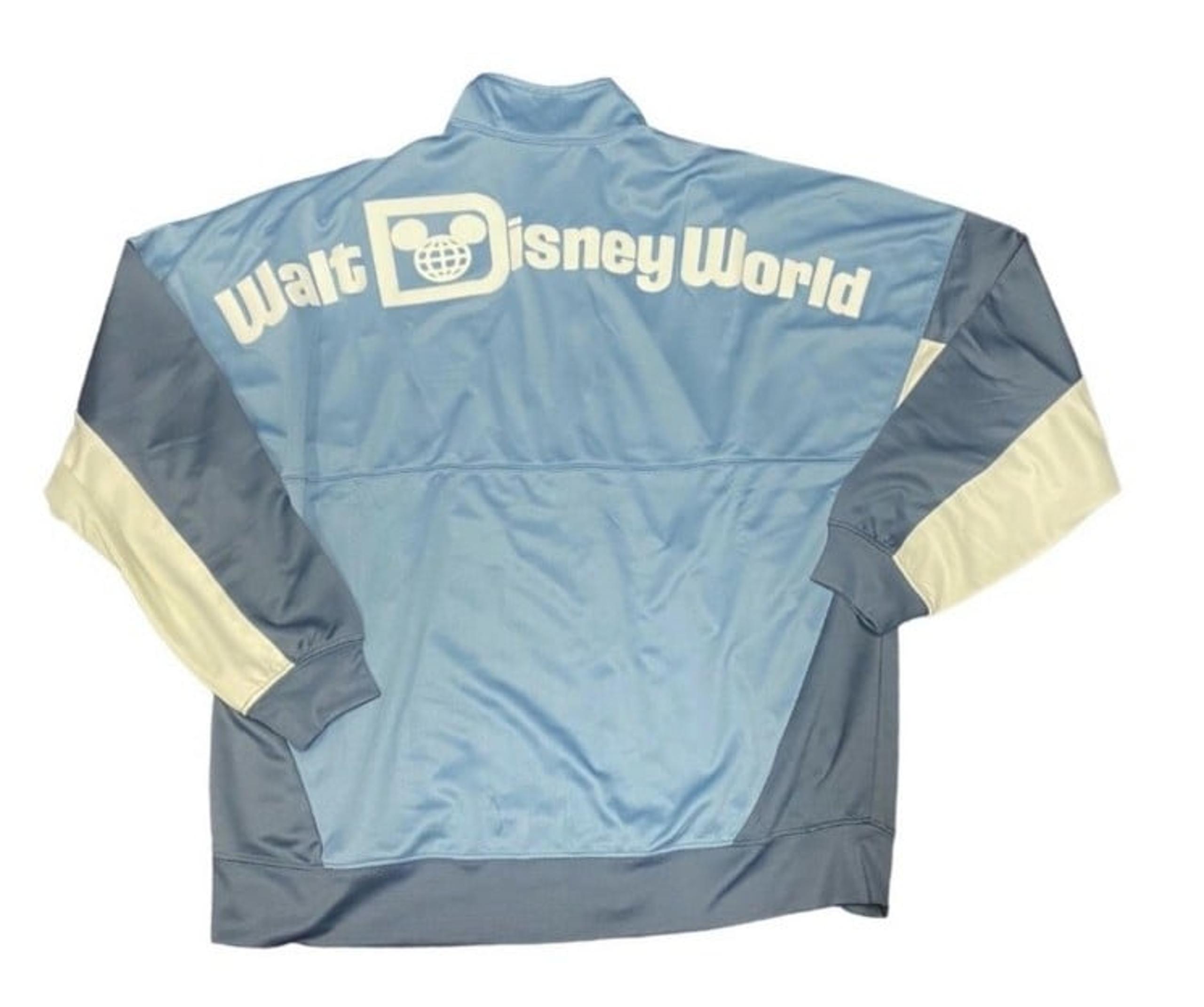 Disney Parks Walt Disney World Blue Zip Track Jacket Spirit Jersey Adult XXL
