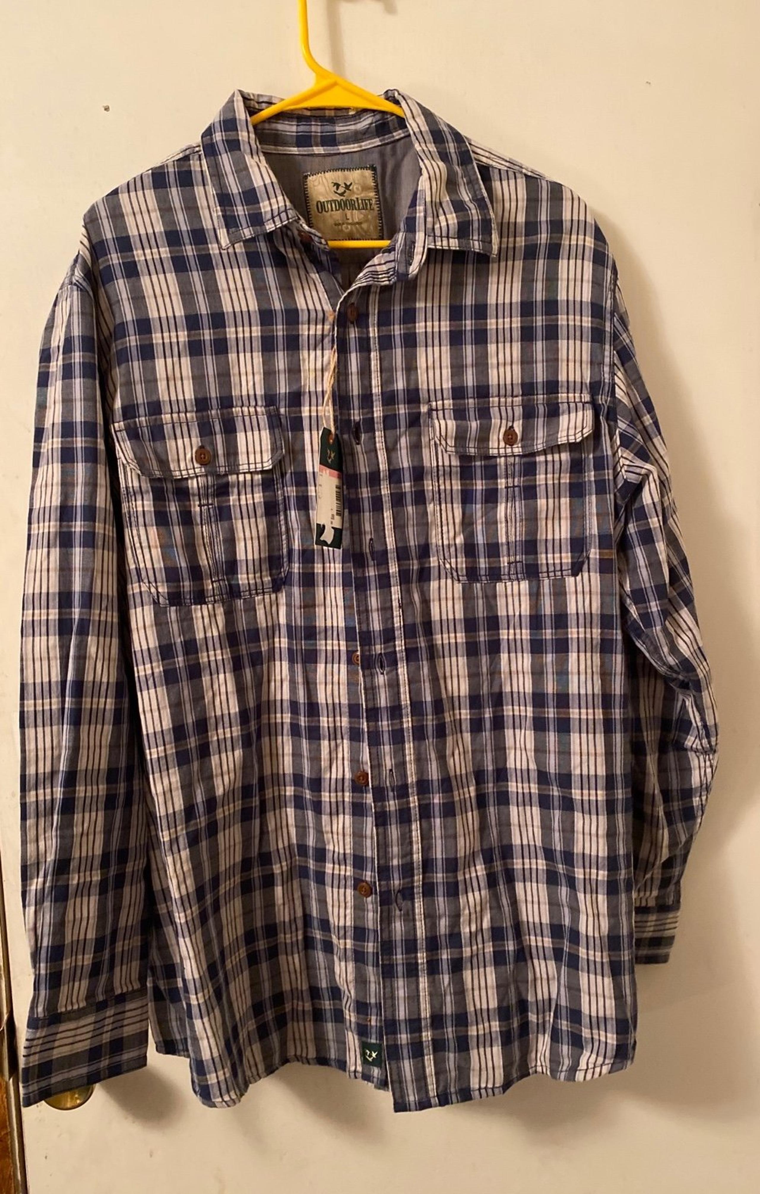 SALE !!! NWT Outdoor Life Mens Size Large Button Down Shirt