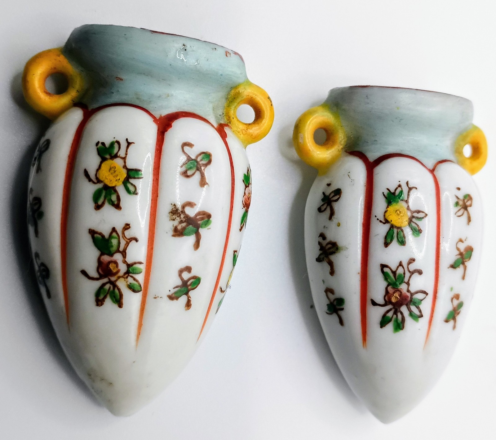 Miniature Porcelain Wall Pockets Occupied Japan MCM