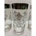Set Of 4 MCM Silver Rim Dorothy Thorpe Tumbler Glasses W/holder Caddy & Coasters