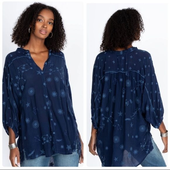Johnny Was Celestin Ceres Tunic Size Small