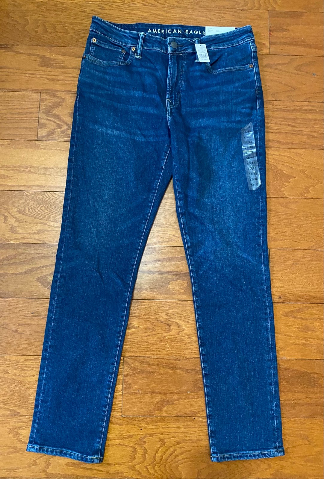 American Eagle Jeans Mens 32x32 Dark Wash Airflex+ Original Straight Slim