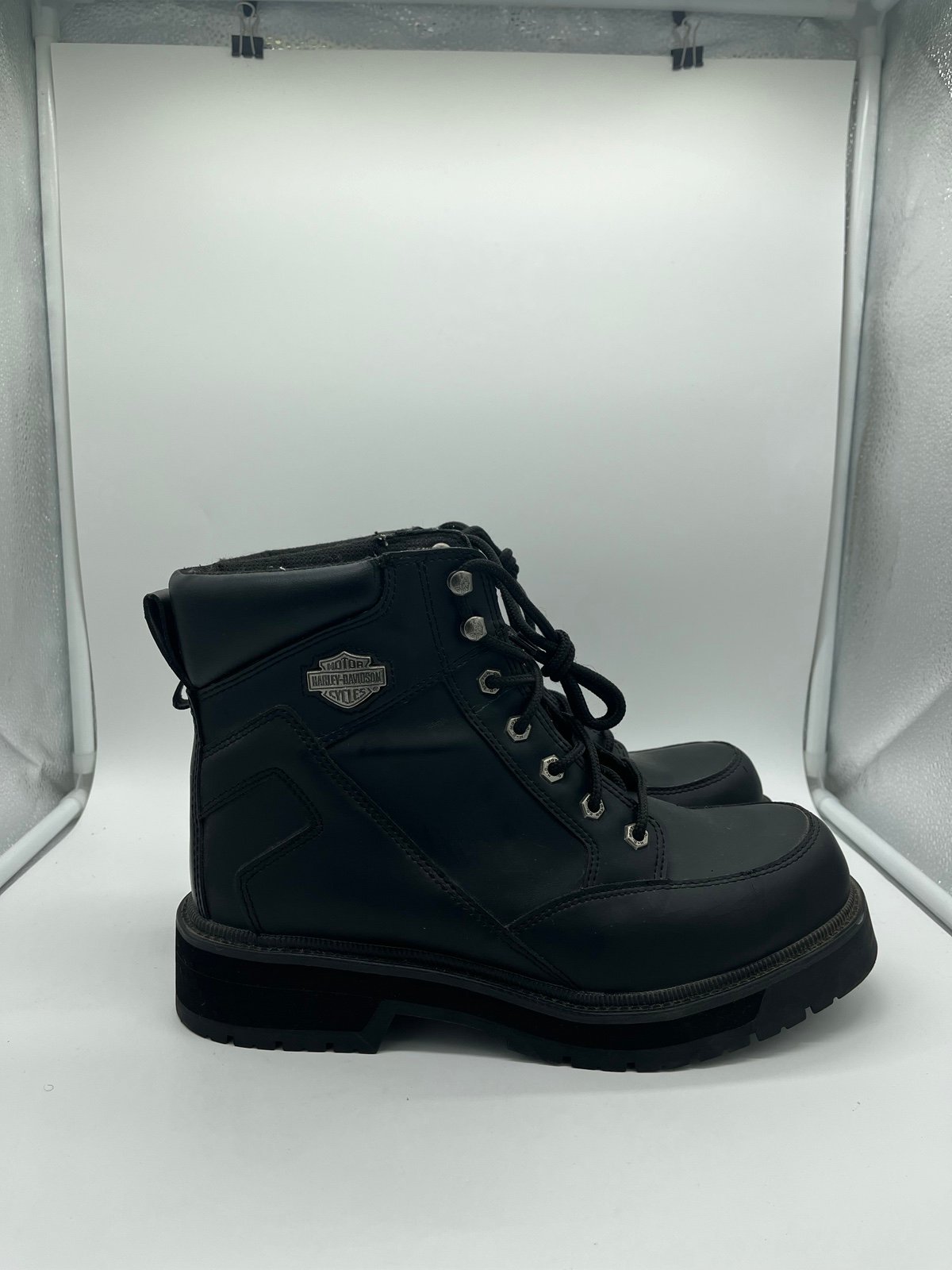 Vintage steal toe Harley Davidson Boots