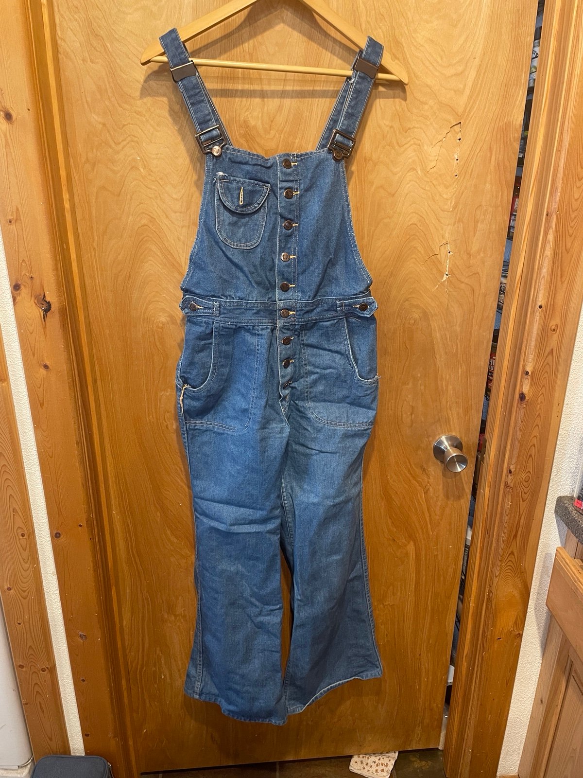Ten Toes Blue Jean Vintage Overalls Size 34M