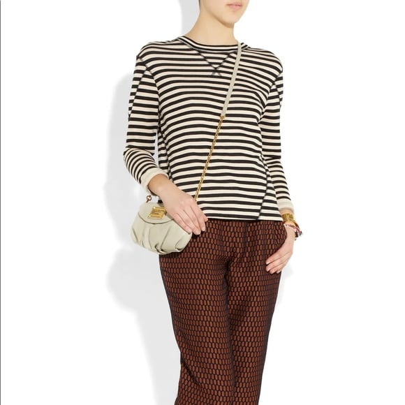 Marc Jacobs striped cotton-blend terry sweatshirt
