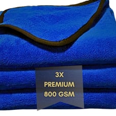 NEW 800 GSM Premium Double-Sided Microfiber Car Cleaning Towel, 18-pack 20”x30”