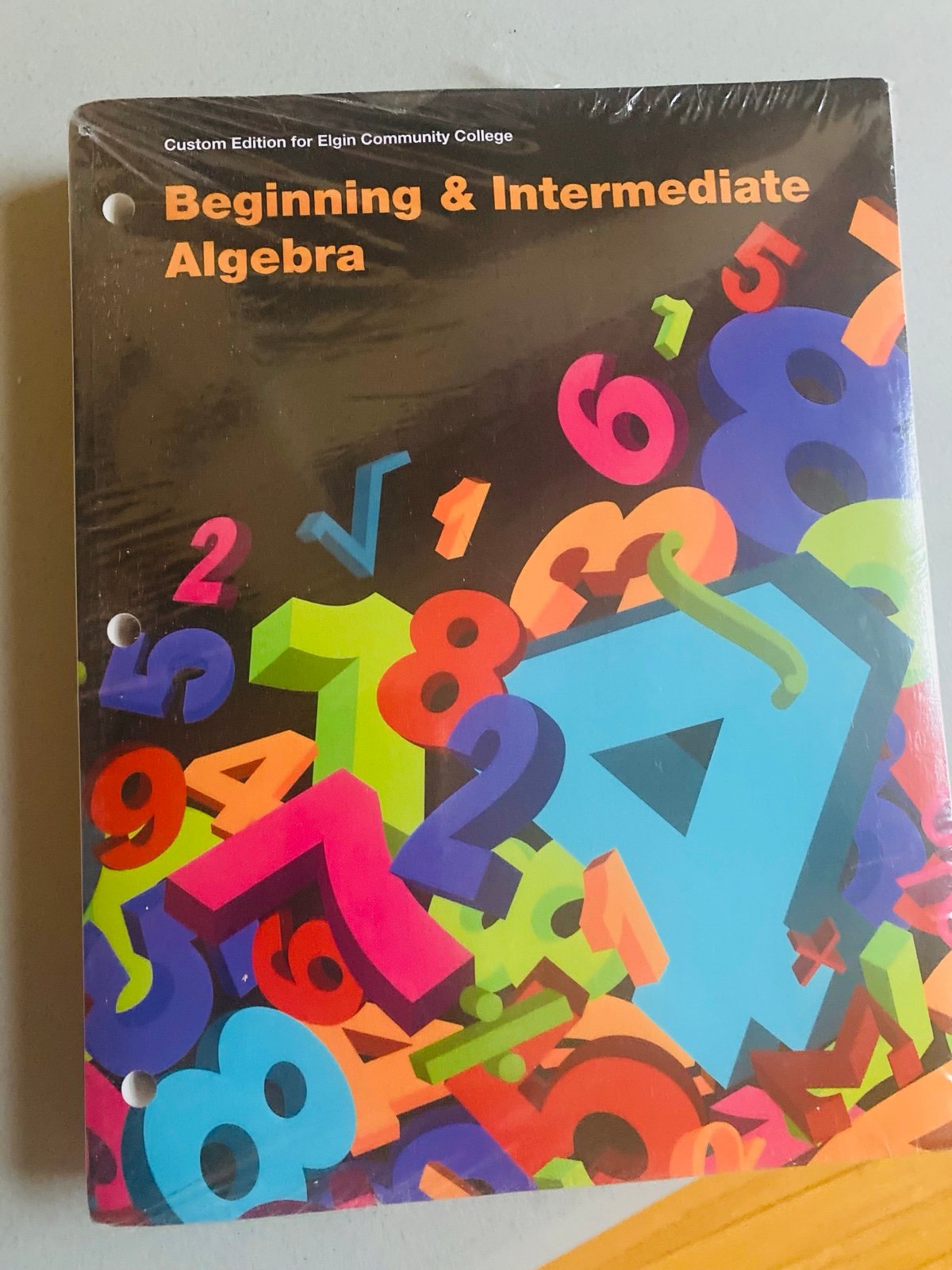 Intermediate algebra book