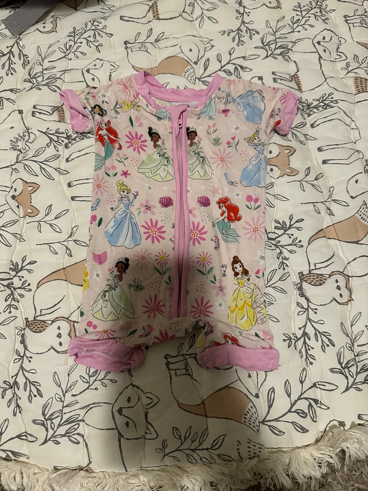 Little sleepies disney princess shorty 0-3 months