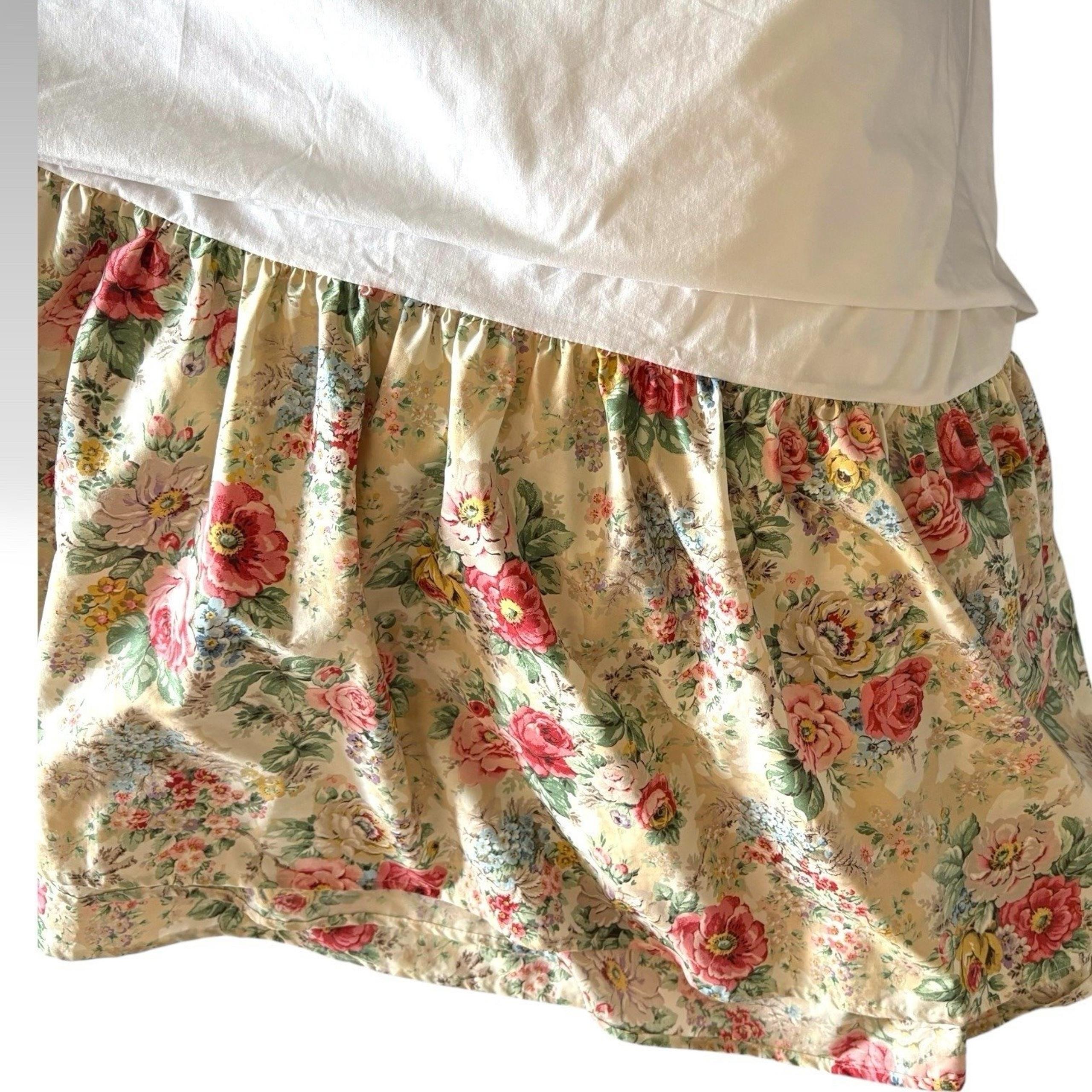 Ralph Lauren_Vintage Brittany Twin Dust Ruffle 15in Drop 68in x 89in Floral