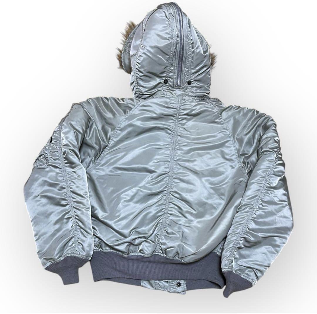 Alpha Industries Men's N-2B Short Waist Parka (XS, Black) at