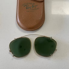 Vintage Bausch & Lomb Ray-Ban Aviator Clip-On Glasses