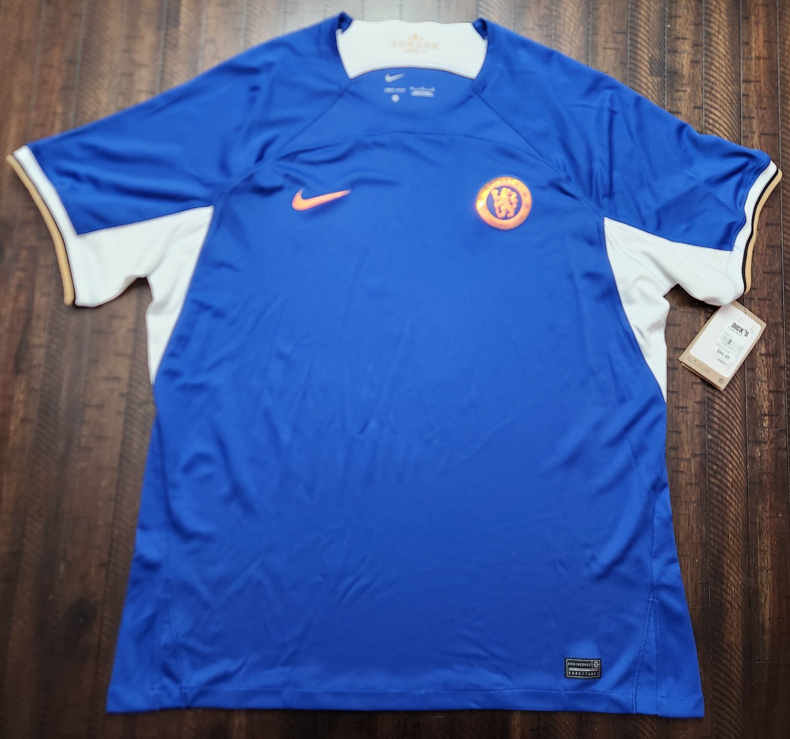 NWT Nike Chelsea FC Home Soccer Jersey Mens XL 23/24 Raheem Sterling Blue. New