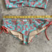 Milly Cabana Swimwear Womens 2 Piece Bikini Coral Print Size m Top, L bottom