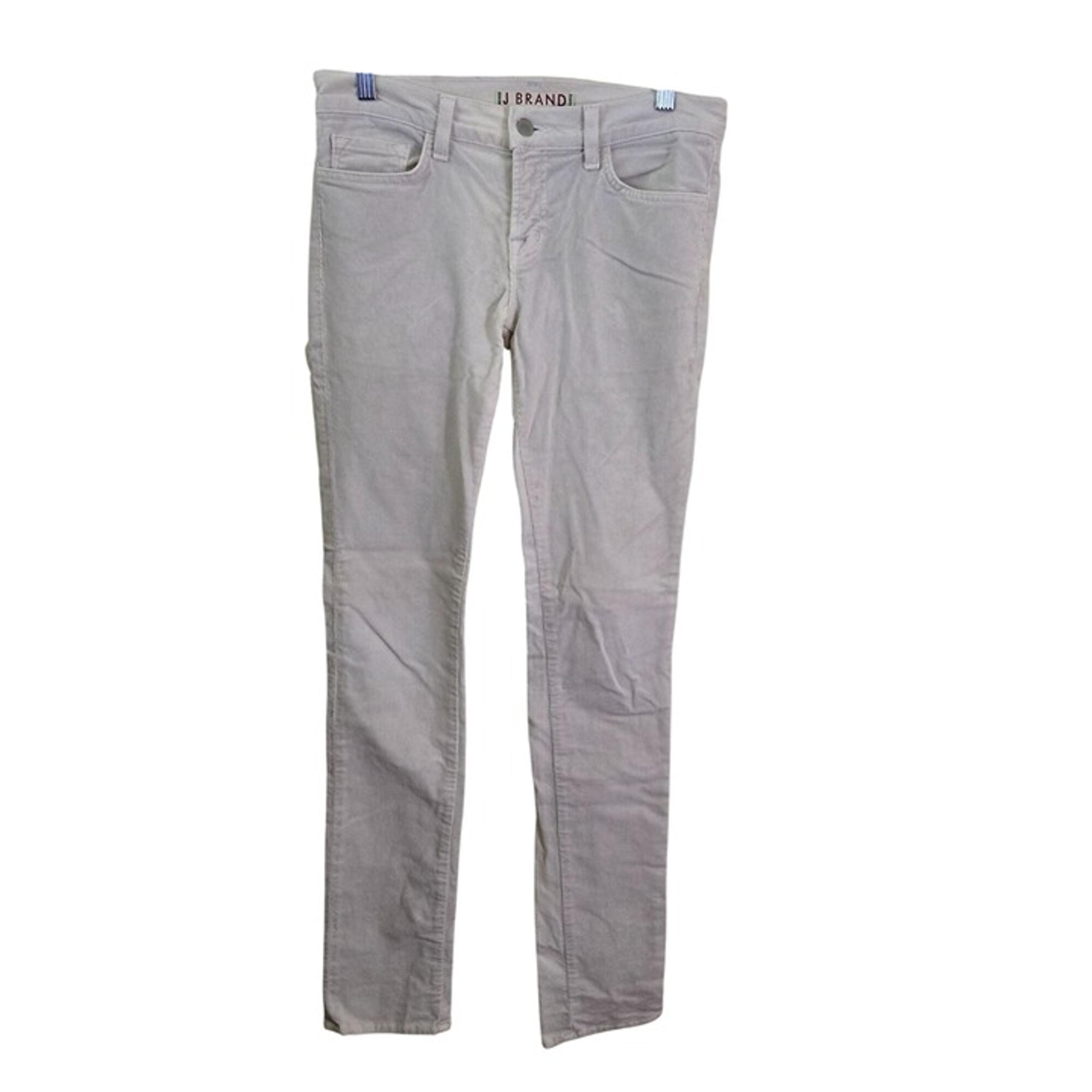 J Brand Vintage Starship Cream Corduroy Low Rise Pants Size 28