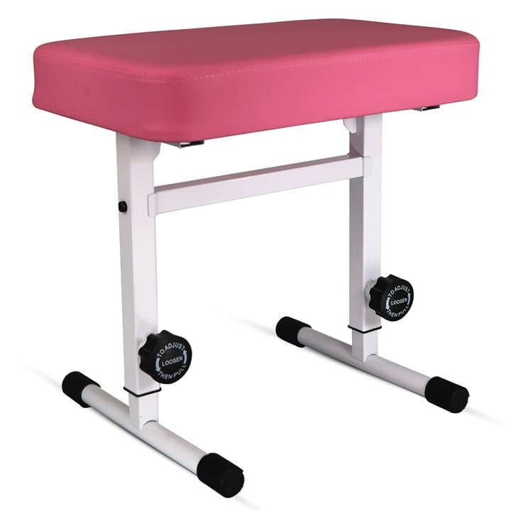 Keyboard Bench Piano Stool Padded Seat Height Adjustable Chair KBB H-ADJ PNK