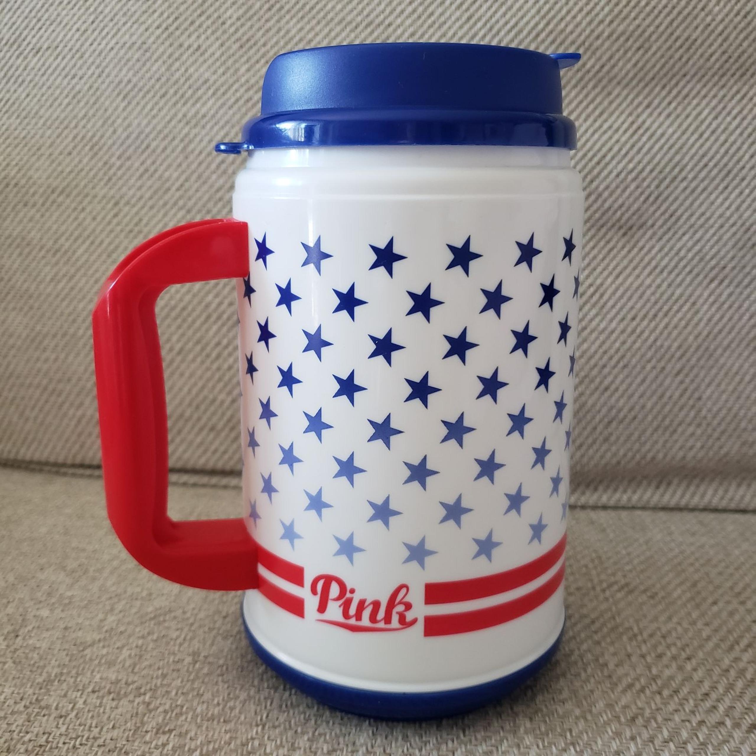 Victorias Secret PINK Star Flag Chug Mug