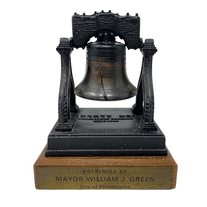 Vintage 1980s Liberty Bell Presentation Mayor William J. Green Philadelphia PA