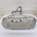 Coach F19664 Gallery Optic Silver Signature Metallic Tote Handbag