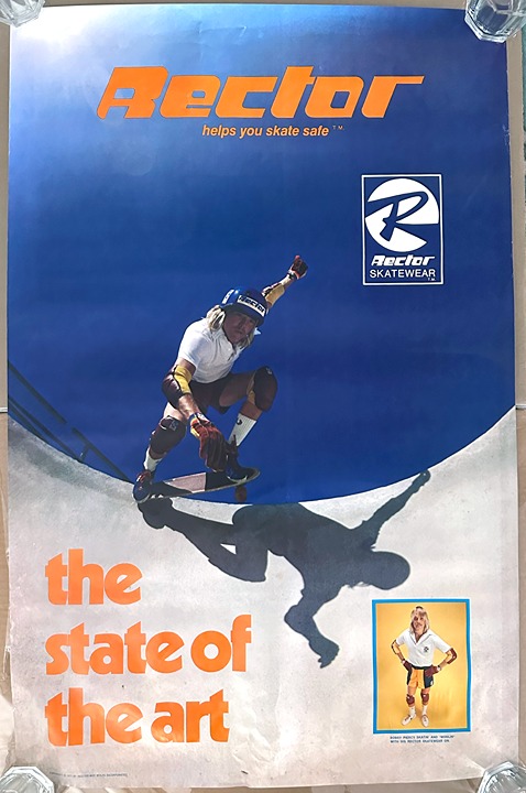 Vintage Rector Skatewear Bobby Piercy The State of The Art 34 x 22 1977 Poster