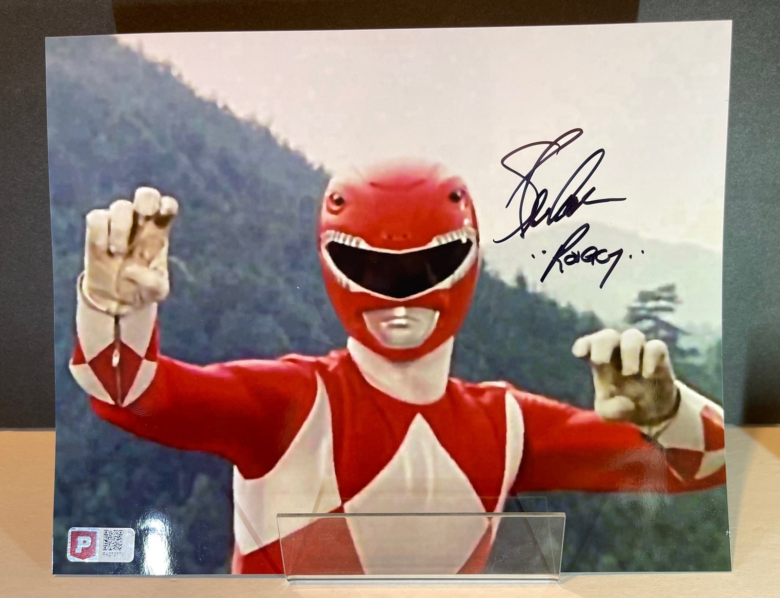 Power Rangers Steve Cardenas Inscribed Rocky Autograph 8 x10 Signed Photo