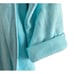 Sleep Sense Aqua Plush Below Knee Length Robe Attached Belt Size Medium