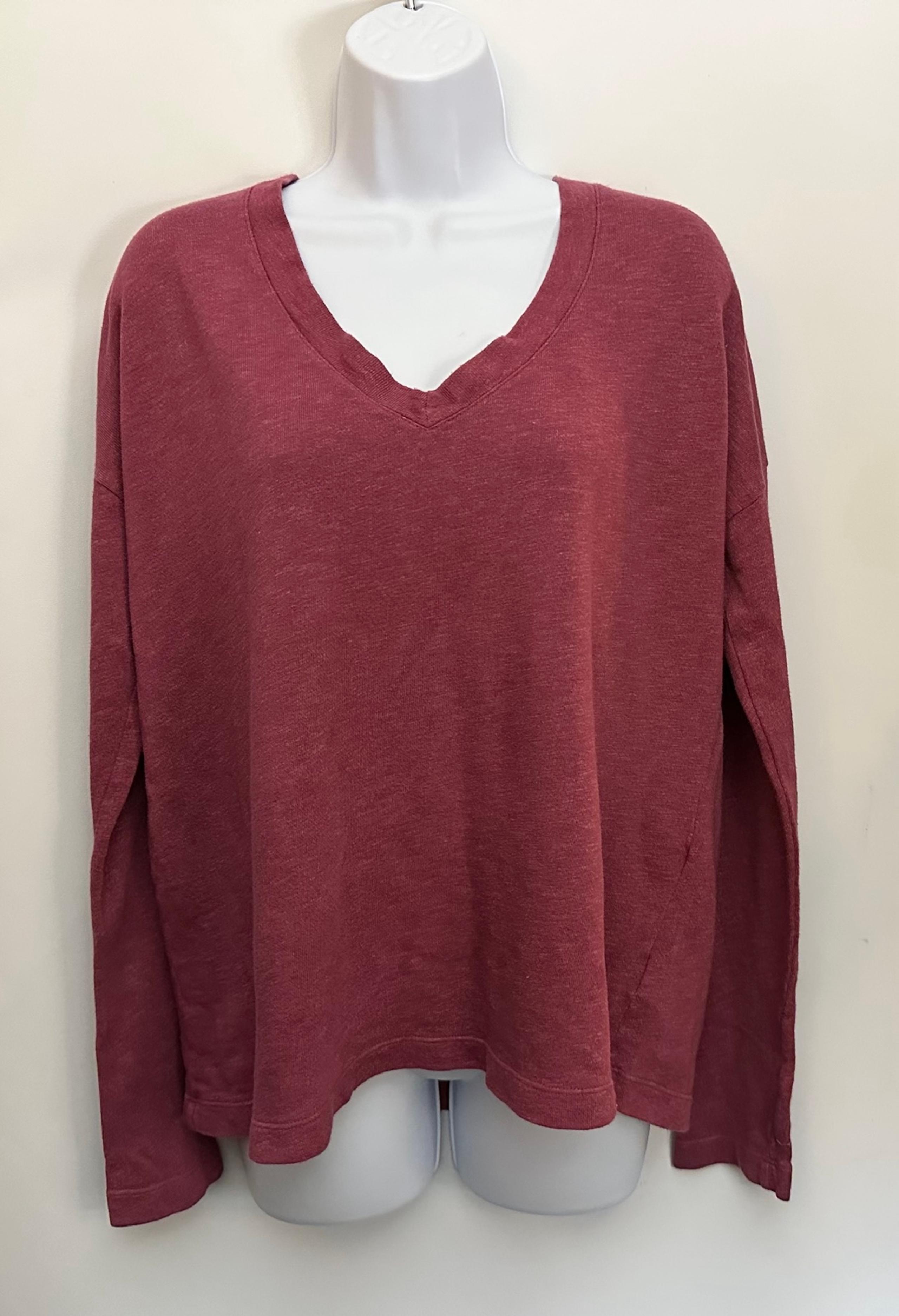 JAMES PERSE STANDARD Sweater Women 4 US XL V-Neck Knit Light Minimalist Weekend