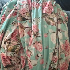 Posh Peanut Spring Rose Robe 2x/3x