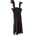 Hill House Home The Nap Dress Womens Size S Black Sleeveless Tiered Dress