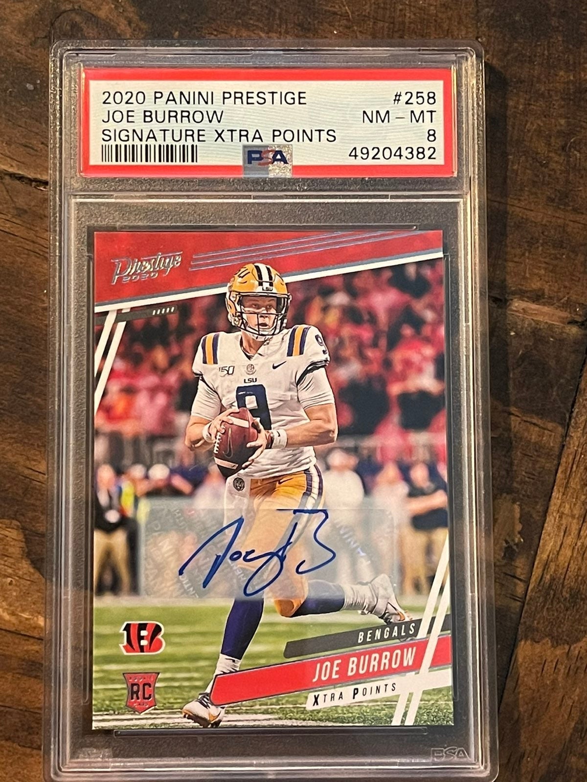 Joe Burrow rookie auto
