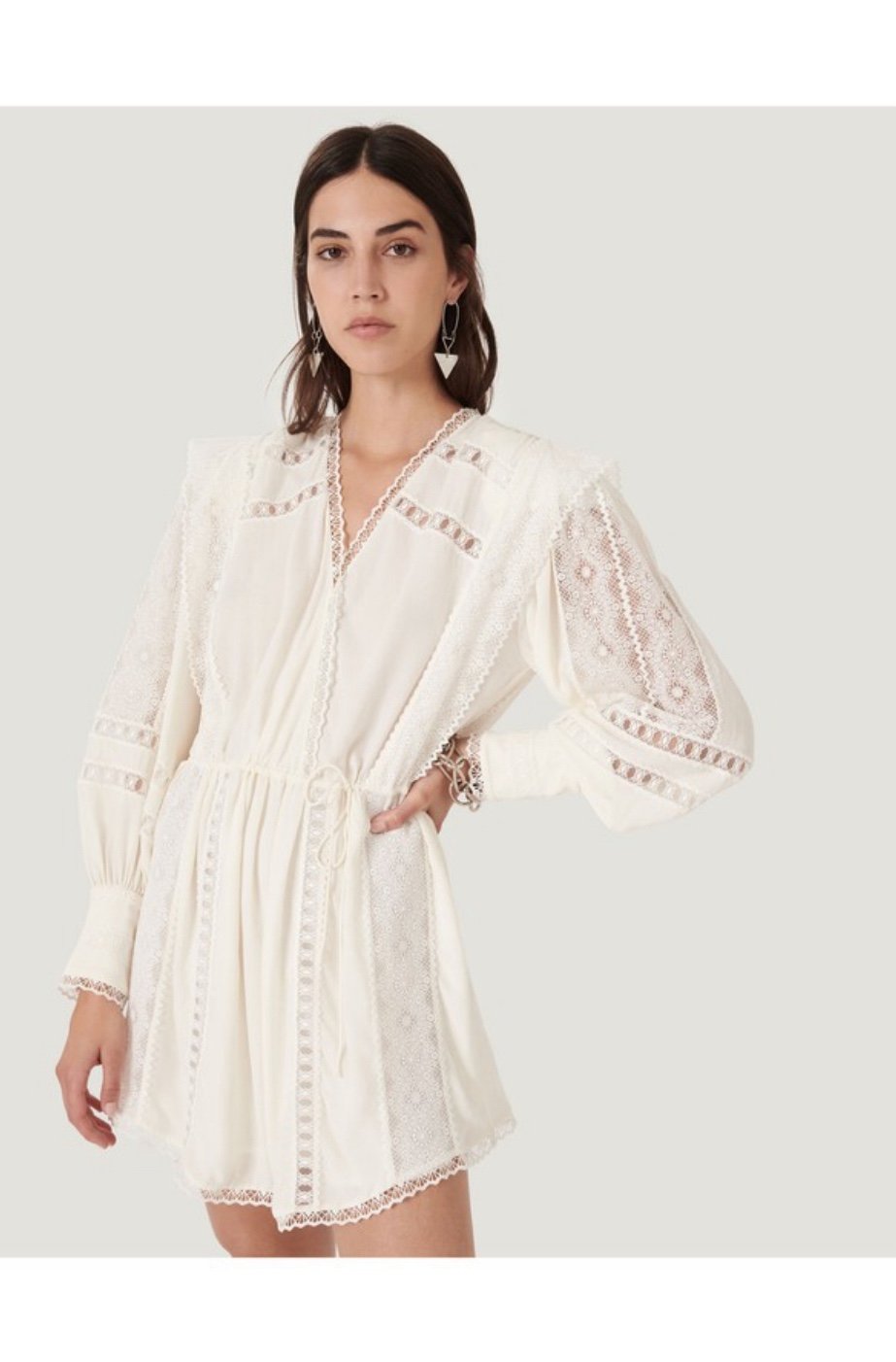 IRO Paris Cassie long sleeve v-neck Mini Dress