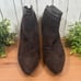 Aquatalia Marvin K Riley Dark Brown Suede Back Zipper Ankle Boots Size 12