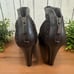 Aquatalia Marvin K Riley Dark Brown Suede Back Zipper Ankle Boots Size 12