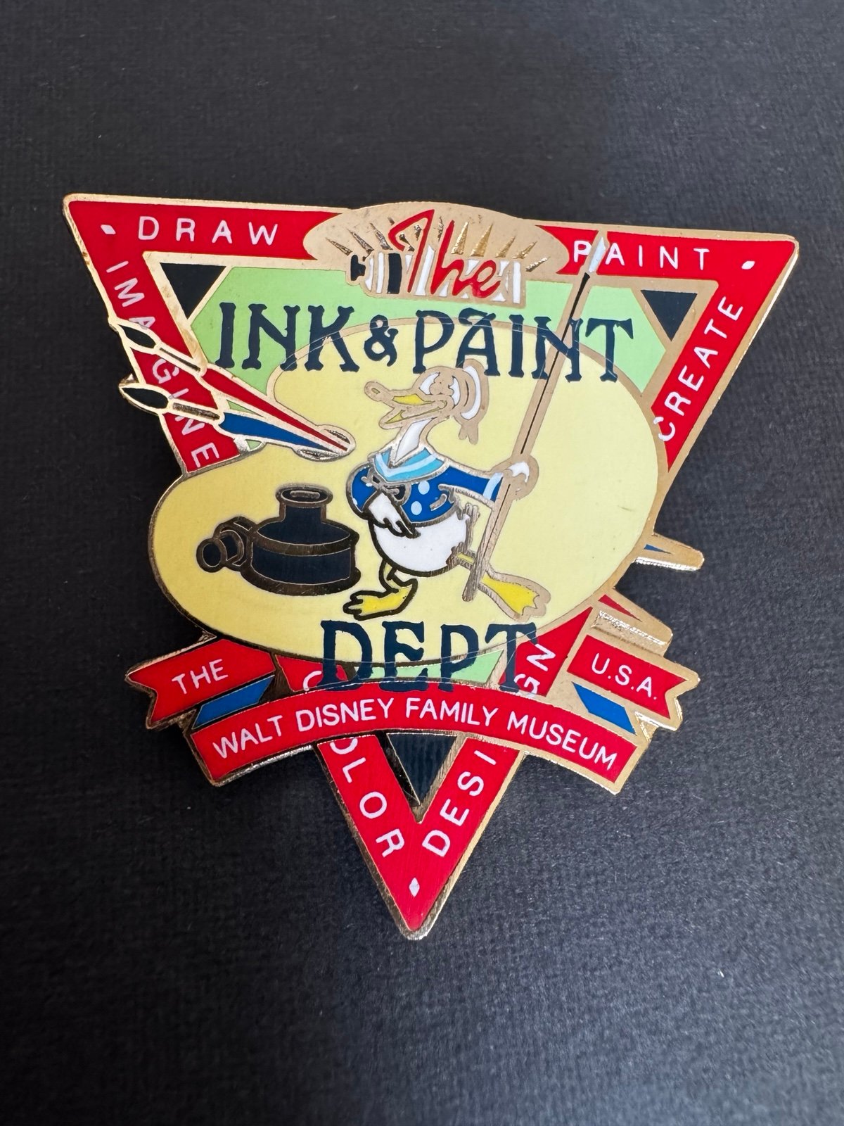 Disney Walt Disney Family Museum Ink and Paint Department Donald Duck Pin