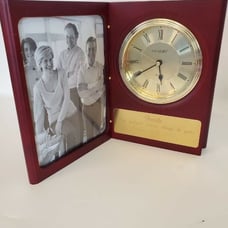DANBURY QUARTZ PHOTO CLOCK Picture fram