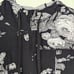 Albion Fit Antigua Black Gray Floral Print Hooded Zip Up Jacket XS