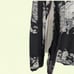 Albion Fit Antigua Black Gray Floral Print Hooded Zip Up Jacket XS